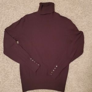 Fitted turtleneck sweater